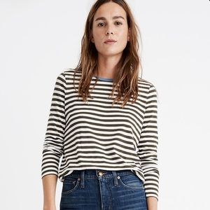 Madewell northside vintage striped ringer tee m